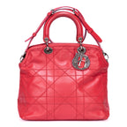 Handbag Granville Pink Quilted Pebbled Leather