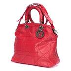 Handbag Granville Pink Quilted Pebbled Leather