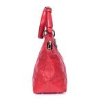 Handbag Granville Pink Quilted Pebbled Leather
