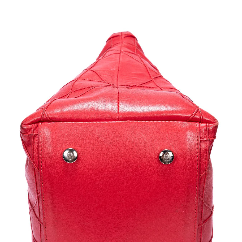 Handbag Granville Pink Quilted Pebbled Leather