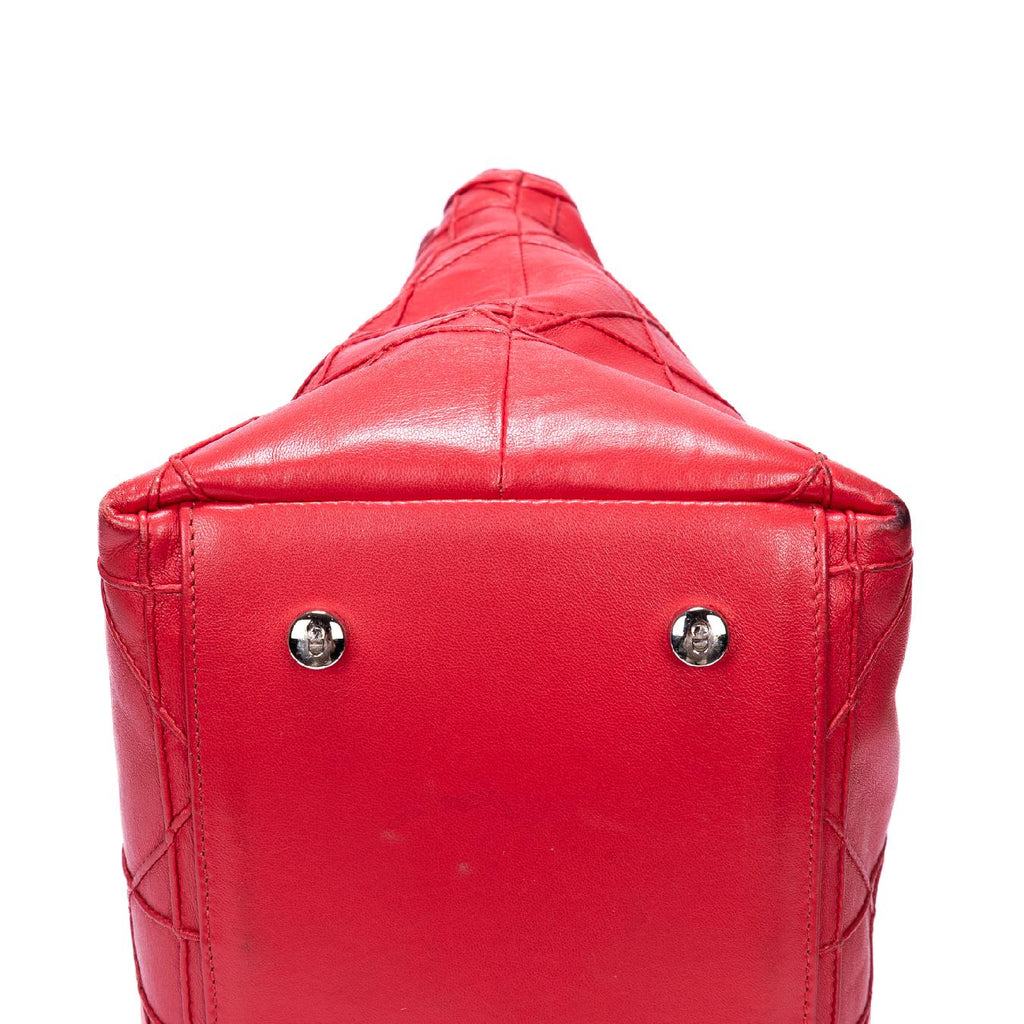 Handbag Granville Pink Quilted Pebbled Leather