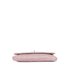 Bolso de hombro de cristal Cloque rosa de piel Nappa Gaufre