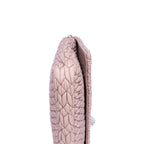 Bolso de hombro de cristal Cloque rosa de piel Nappa Gaufre