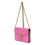 Shoulder Bag Marmont Wallet On Chain Pink Pebbled Leather