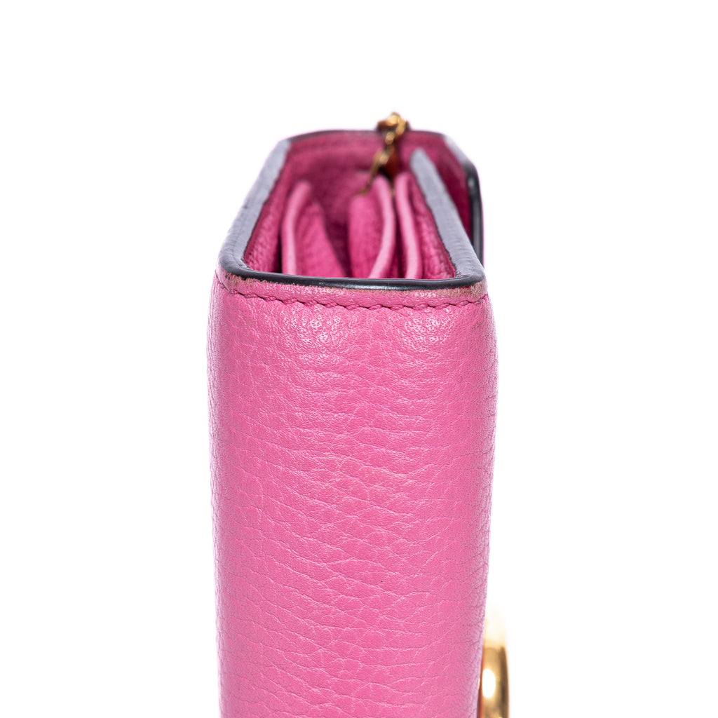 Shoulder Bag Marmont Wallet On Chain Pink Pebbled Leather