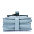 Handbag Aby Day Small Blue Grained Leather