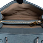 Handbag Aby Day Small Blue Grained Leather