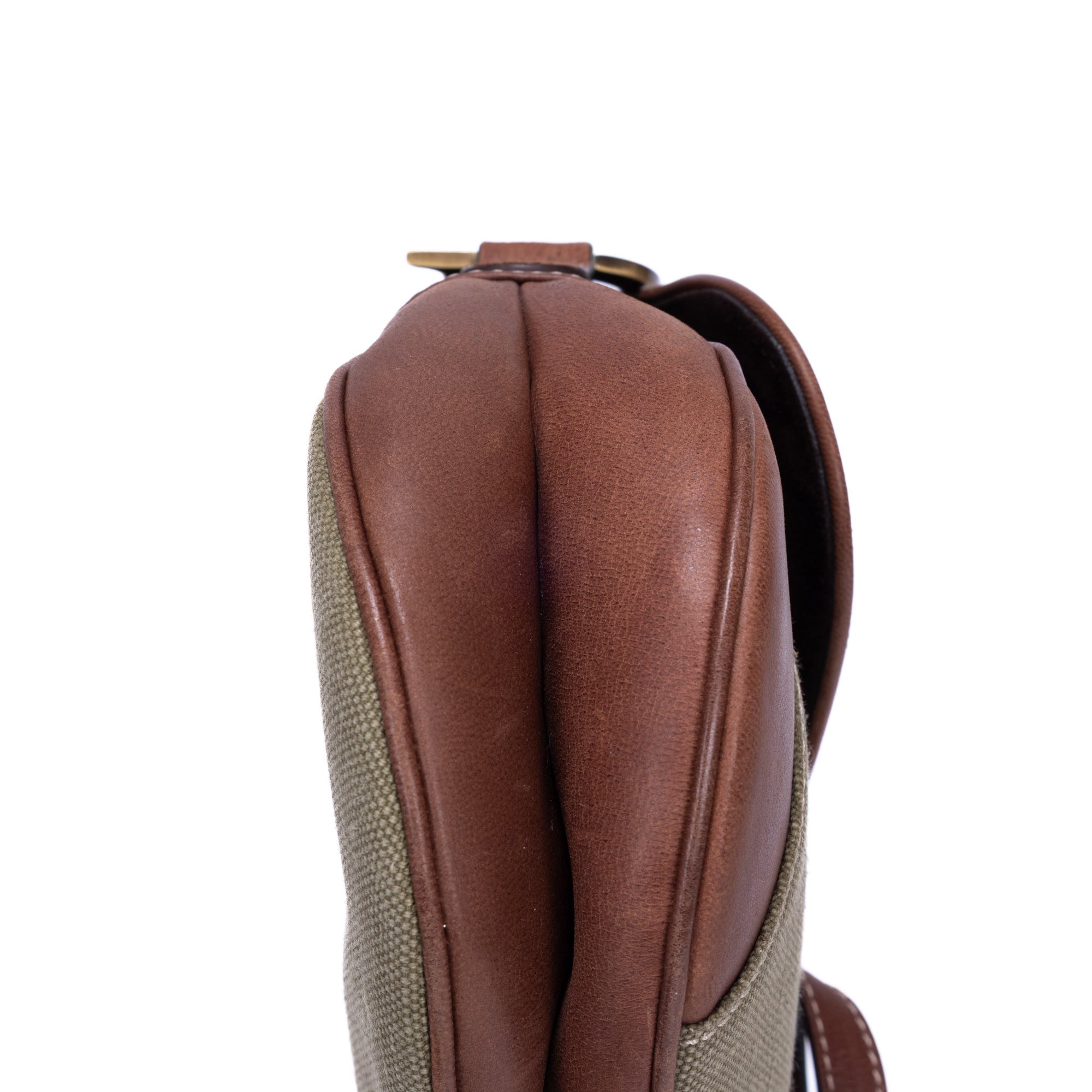 Bolso de mano Saddle 2003 Lona caqui marrón