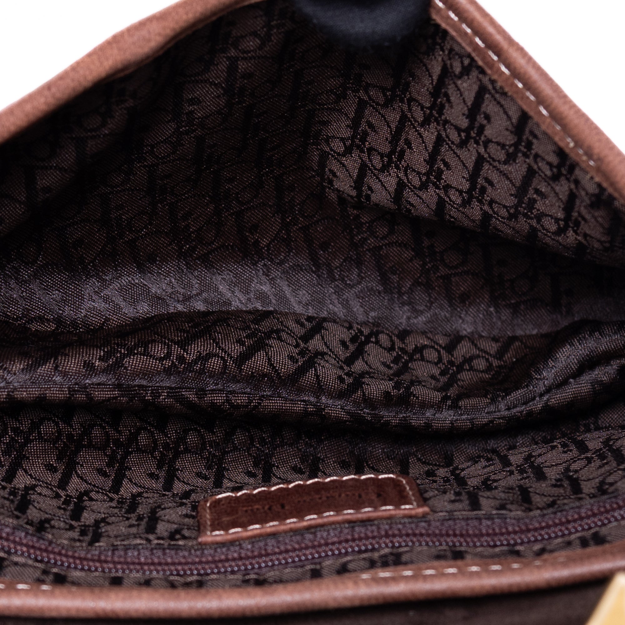 Bolso de mano Saddle 2003 Lona caqui marrón