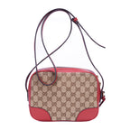 Sac appareil photo Bree GG Canvas à porter épaule ou croisé Rouge toile monogramme GG
