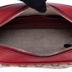 Sac appareil photo Bree GG Canvas à porter épaule ou croisé Rouge toile monogramme GG