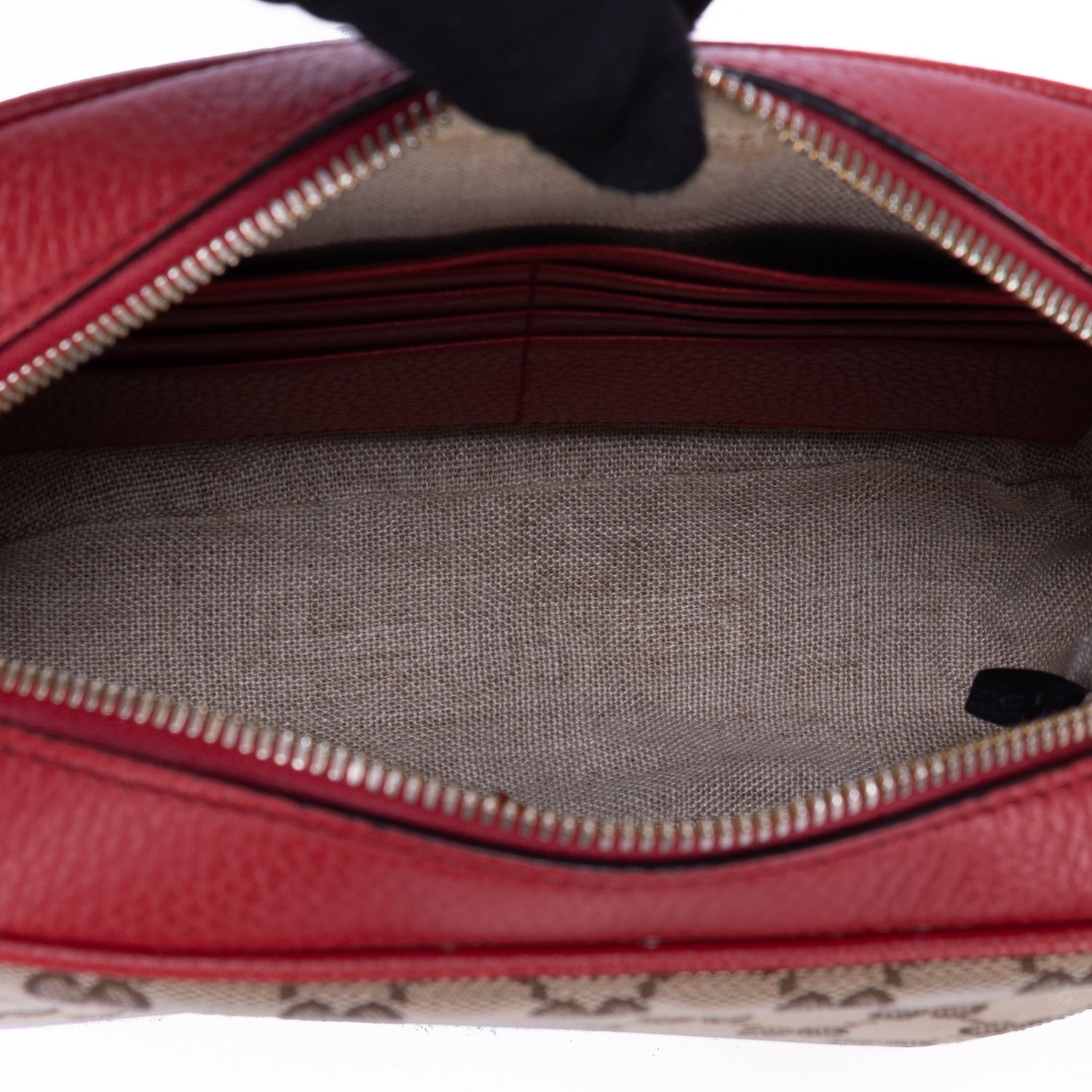 Sac appareil photo Bree GG Canvas à porter épaule ou croisé Rouge toile monogramme GG