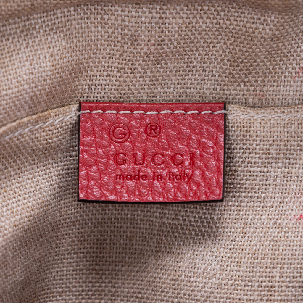 Sac appareil photo Bree GG Canvas à porter épaule ou croisé Rouge toile monogramme GG