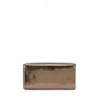 Bolso de Hombro Zucca Metallic Tote Pequeño Lona Zucchino Oro Tabaco