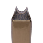 Shoulder Bag Zucca Metallic Tote Small Tobacco Gold Zucchino Canvas