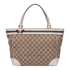 Sac à bandoulière Mayfair fourre-tout toile monogrammée GG beige