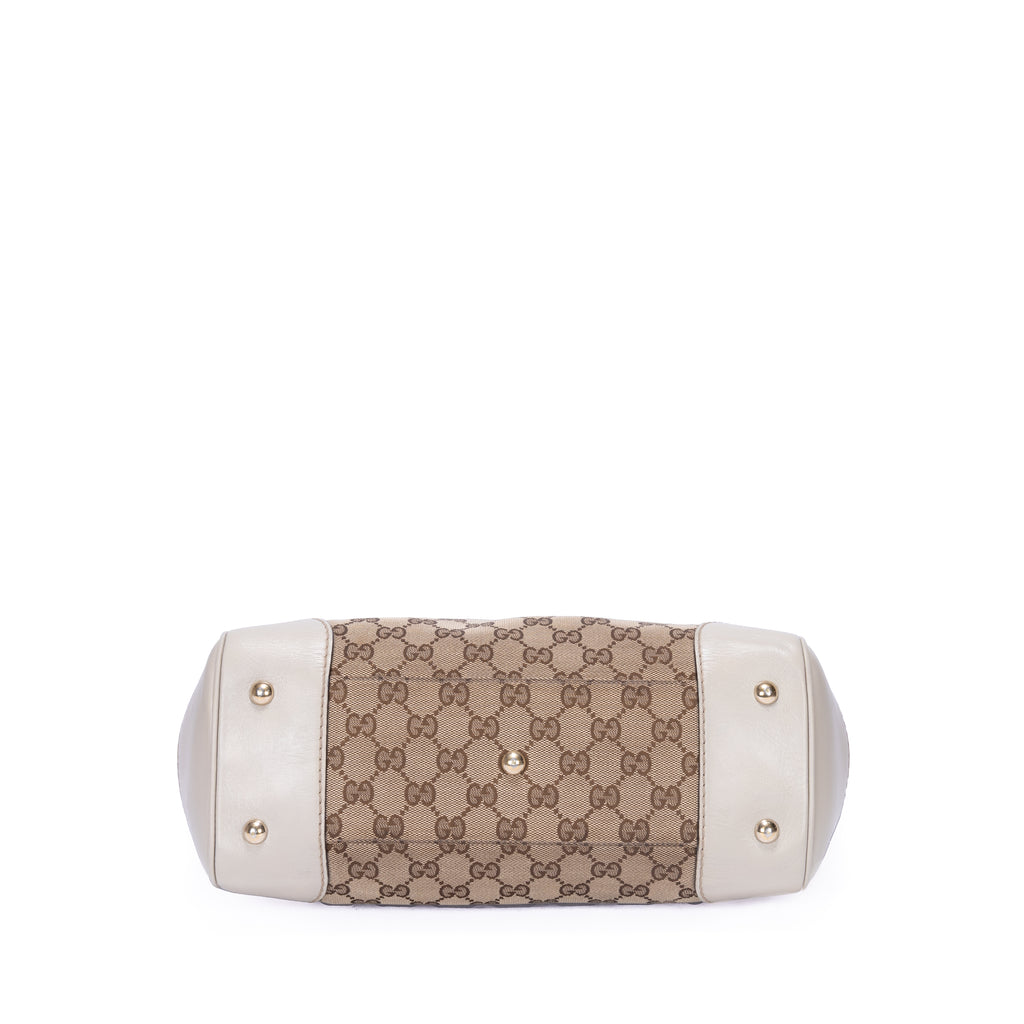 Sac à bandoulière Mayfair fourre-tout toile monogrammée GG beige
