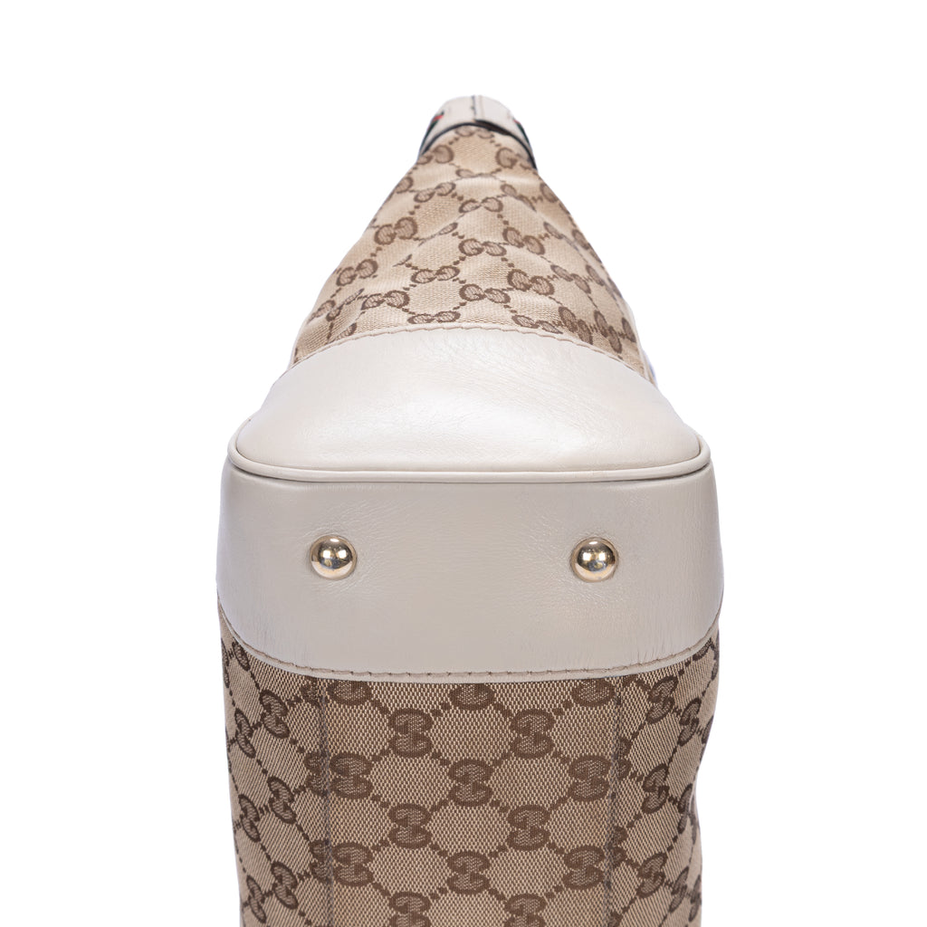 Sac à bandoulière Mayfair fourre-tout toile monogrammée GG beige