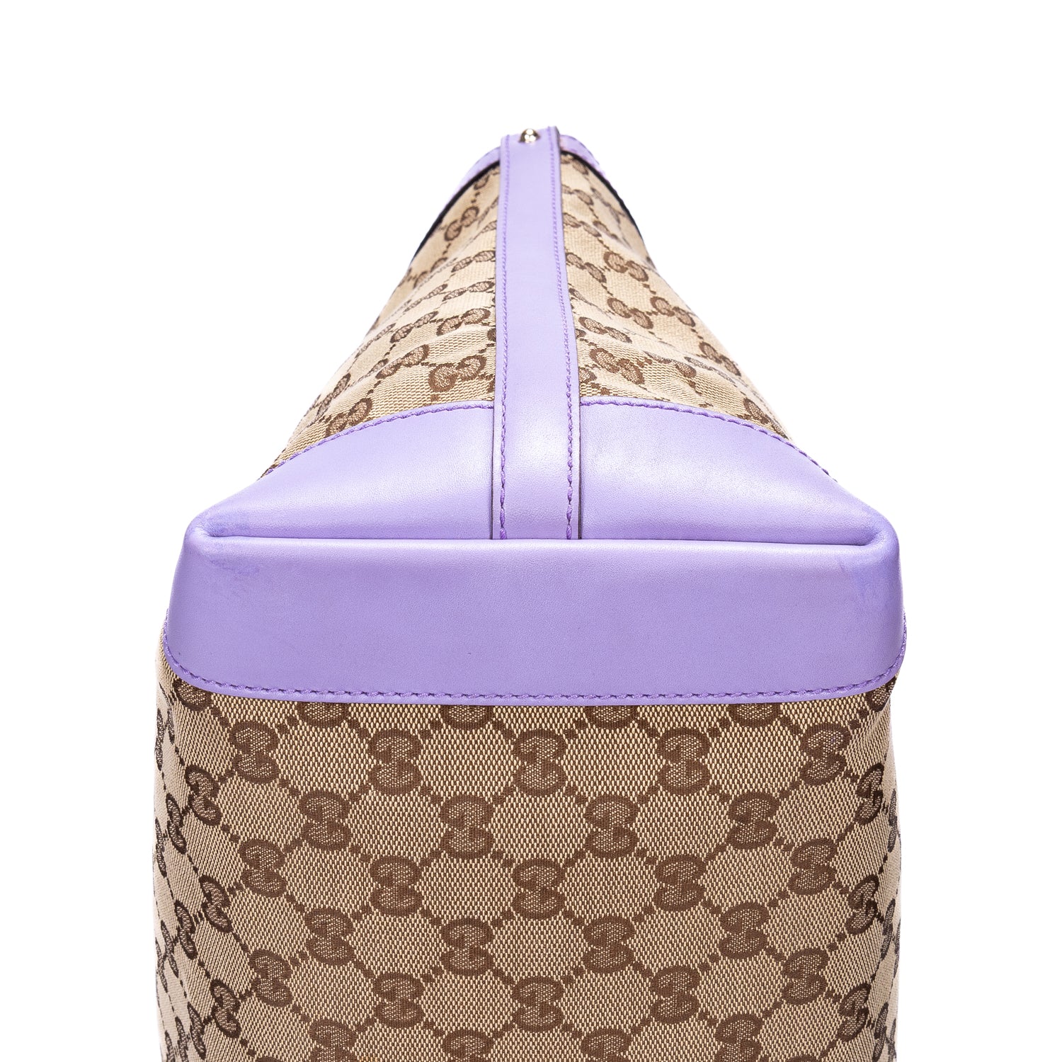 Bolso de Hombro Jacquard 2 Vías Shopper Lona GG Monograma Lila