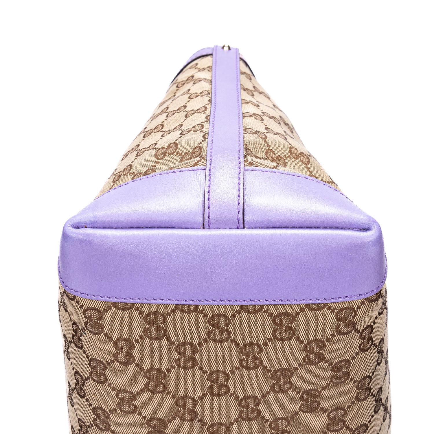Bolso de Hombro Jacquard 2 Vías Shopper Lona GG Monograma Lila