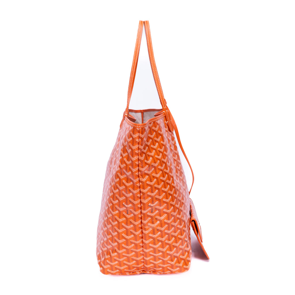 Sac bandoulière Saint Louis GM en toile enduite Goyardine orange