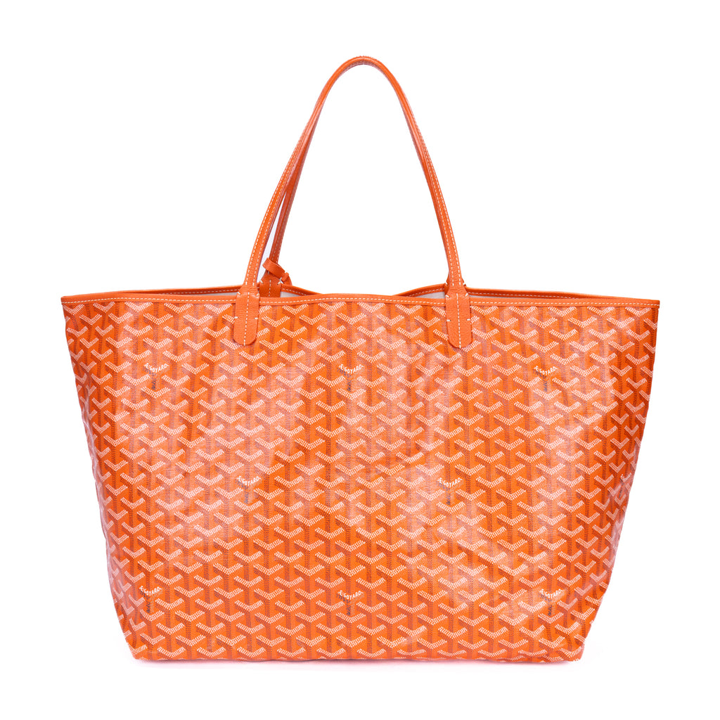 Sac bandoulière Saint Louis GM en toile enduite Goyardine orange