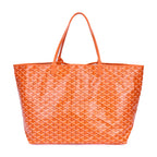 Sac bandoulière Saint Louis GM en toile enduite Goyardine orange