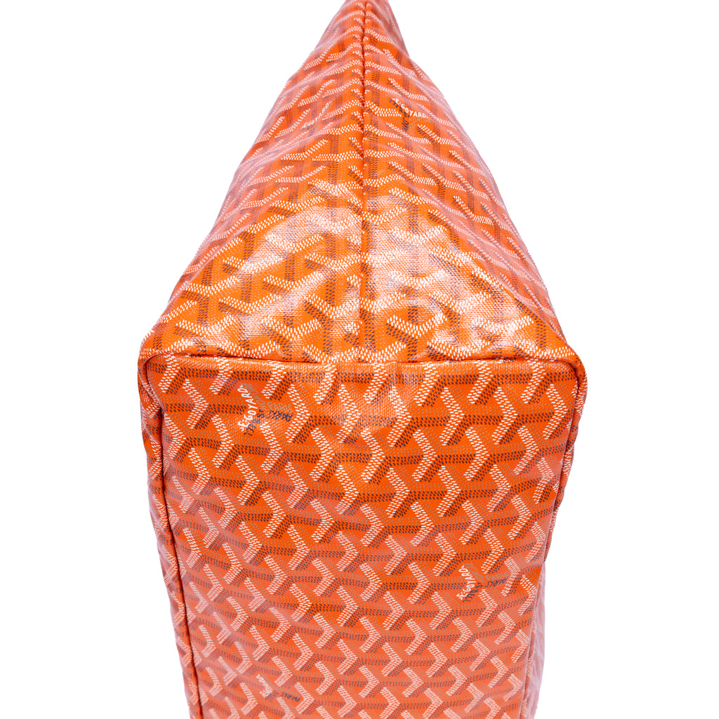 Sac bandoulière Saint Louis GM en toile enduite Goyardine orange
