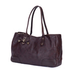 Sac à bandoulière Prince Fourre-tout moyen en cuir Guccissima marron foncé