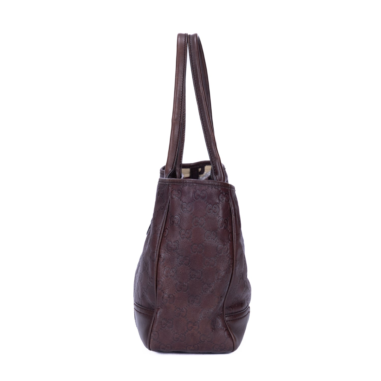 Shoulder Bag Prince Tote Medium Dark Brown Guccissima Leather