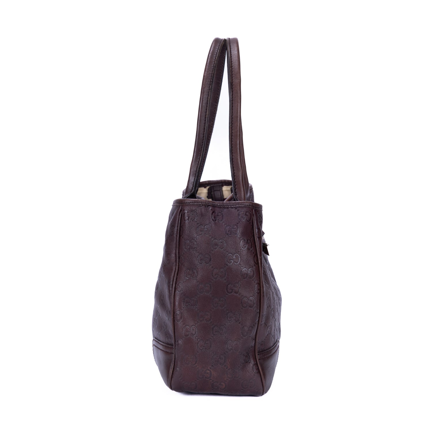 Shoulder Bag Prince Tote Medium Dark Brown Guccissima Leather
