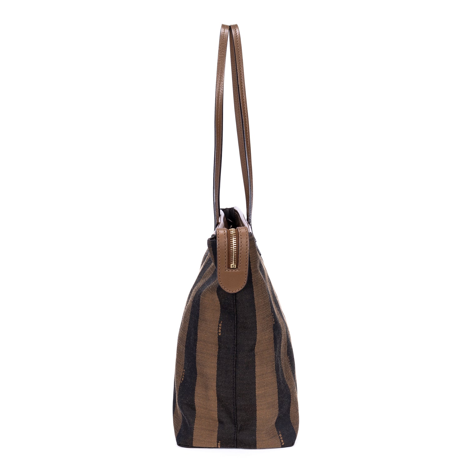 Sac cabas Requin toile Pequin rayée marron