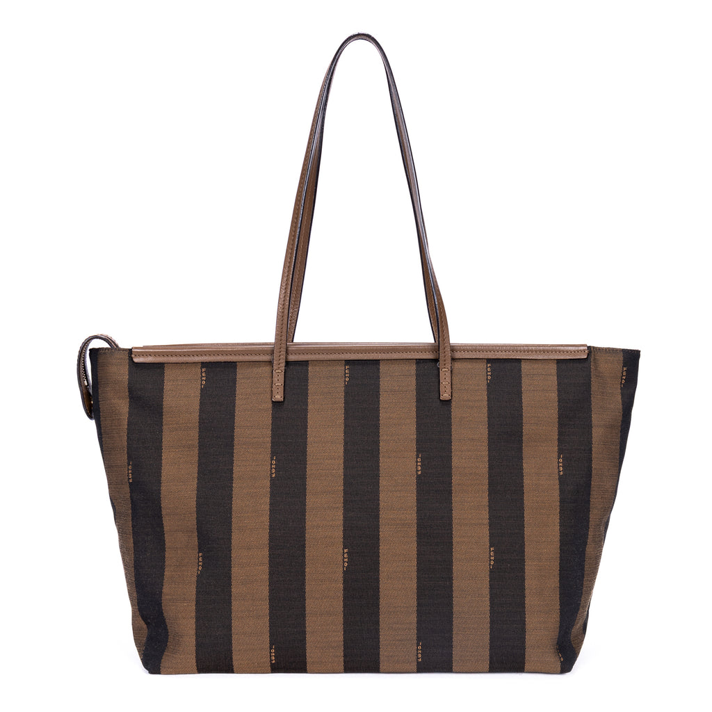 Sac cabas Requin toile Pequin rayée marron