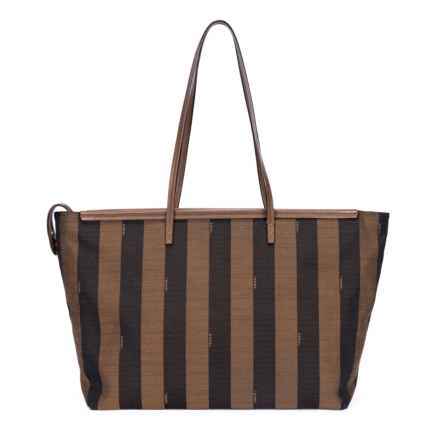 Sac cabas Requin toile Pequin rayée marron