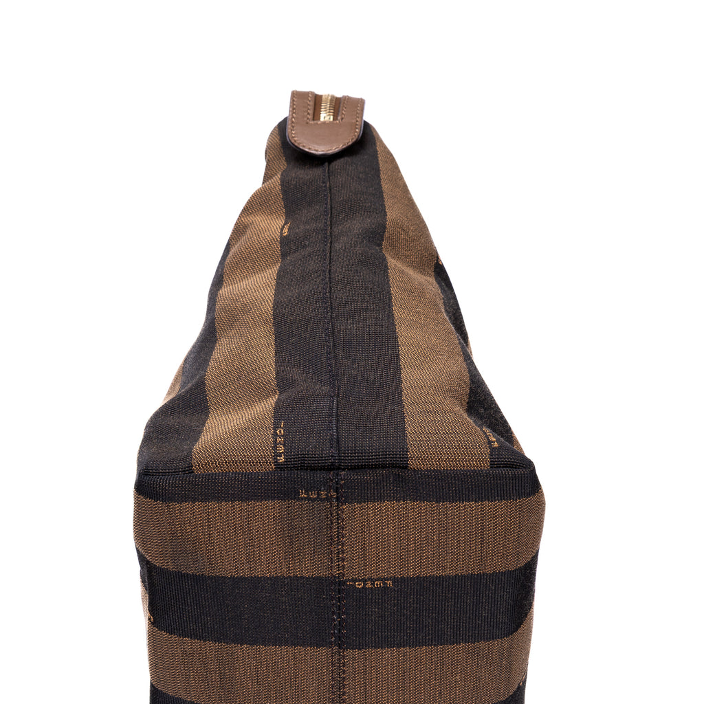 Sac cabas Requin toile Pequin rayée marron