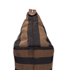 Sac cabas Requin toile Pequin rayée marron