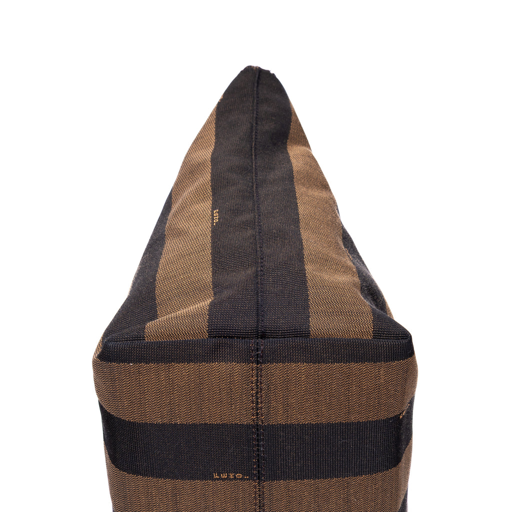 Sac cabas Requin toile Pequin rayée marron