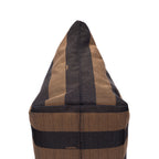 Sac cabas Requin toile Pequin rayée marron