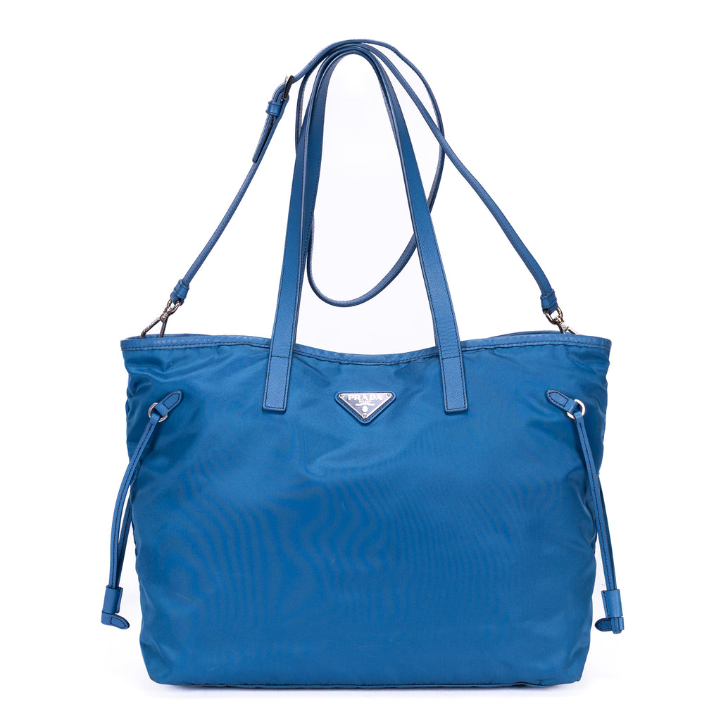 Shoulder Bag Tessuto Nylon Tote Blue Nylon