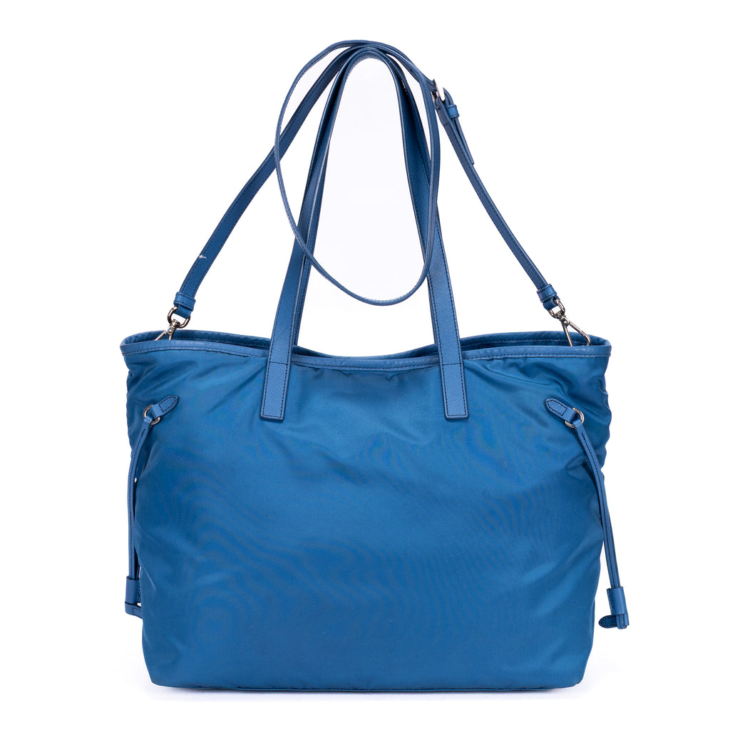 Shoulder Bag Tessuto Nylon Tote Blue Nylon