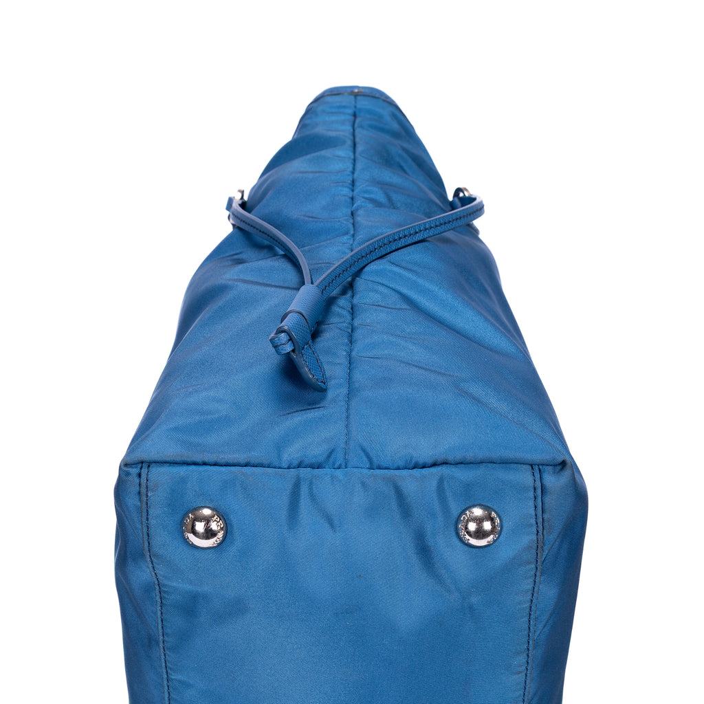 Shoulder Bag Tessuto Nylon Tote Blue Nylon