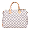 Bolso de mano Speedy 30 Damier Azur color marfil