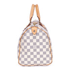 Bolso de mano Speedy 30 Damier Azur color marfil
