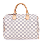 Sac à main Speedy 30 Ivoire Damier Azur