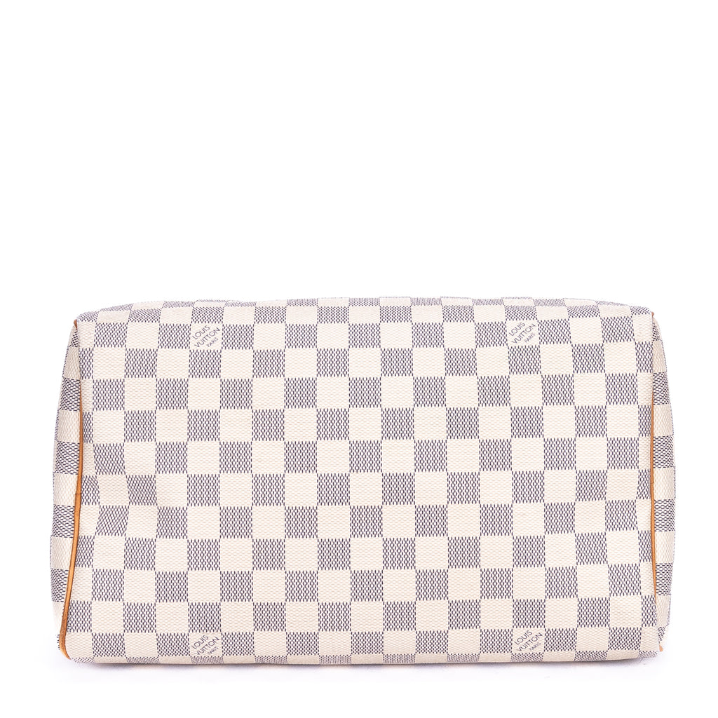 Bolso de mano Speedy 30 Damier Azur color marfil