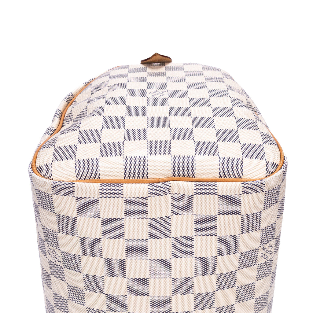 Sac à main Speedy 30 Ivoire Damier Azur