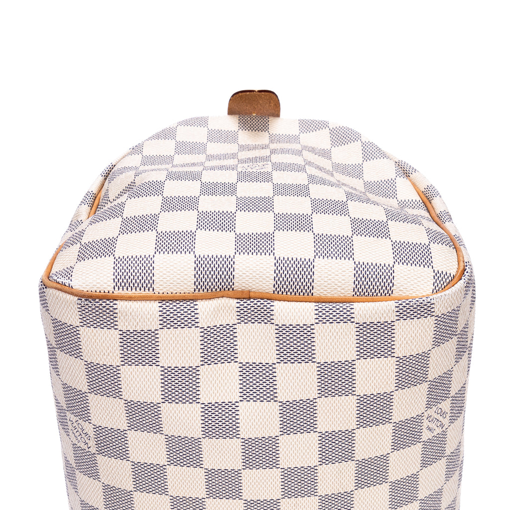 Bolso de mano Speedy 30 Damier Azur color marfil