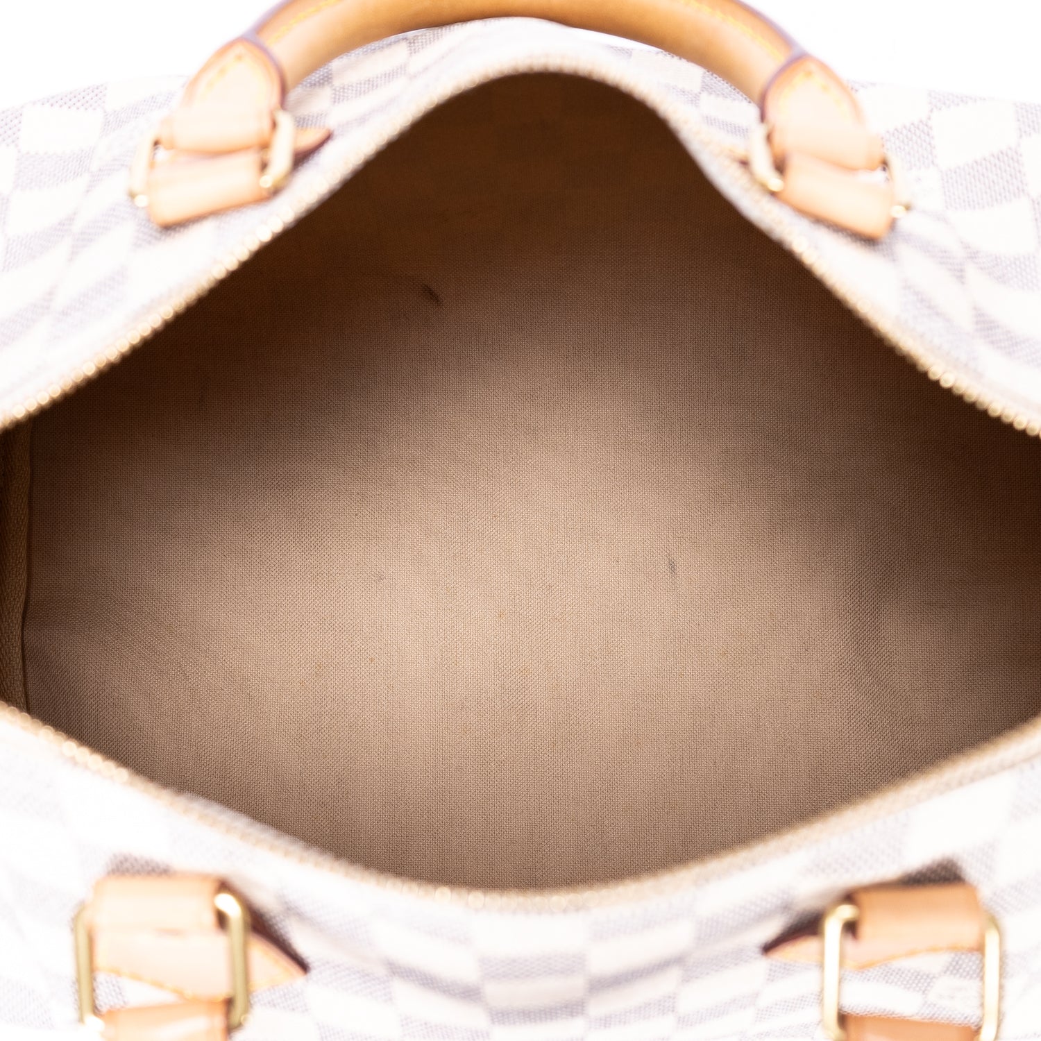 Bolso de mano Speedy 30 Damier Azur color marfil