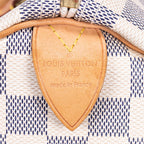 Bolso de mano Speedy 30 Damier Azur color marfil