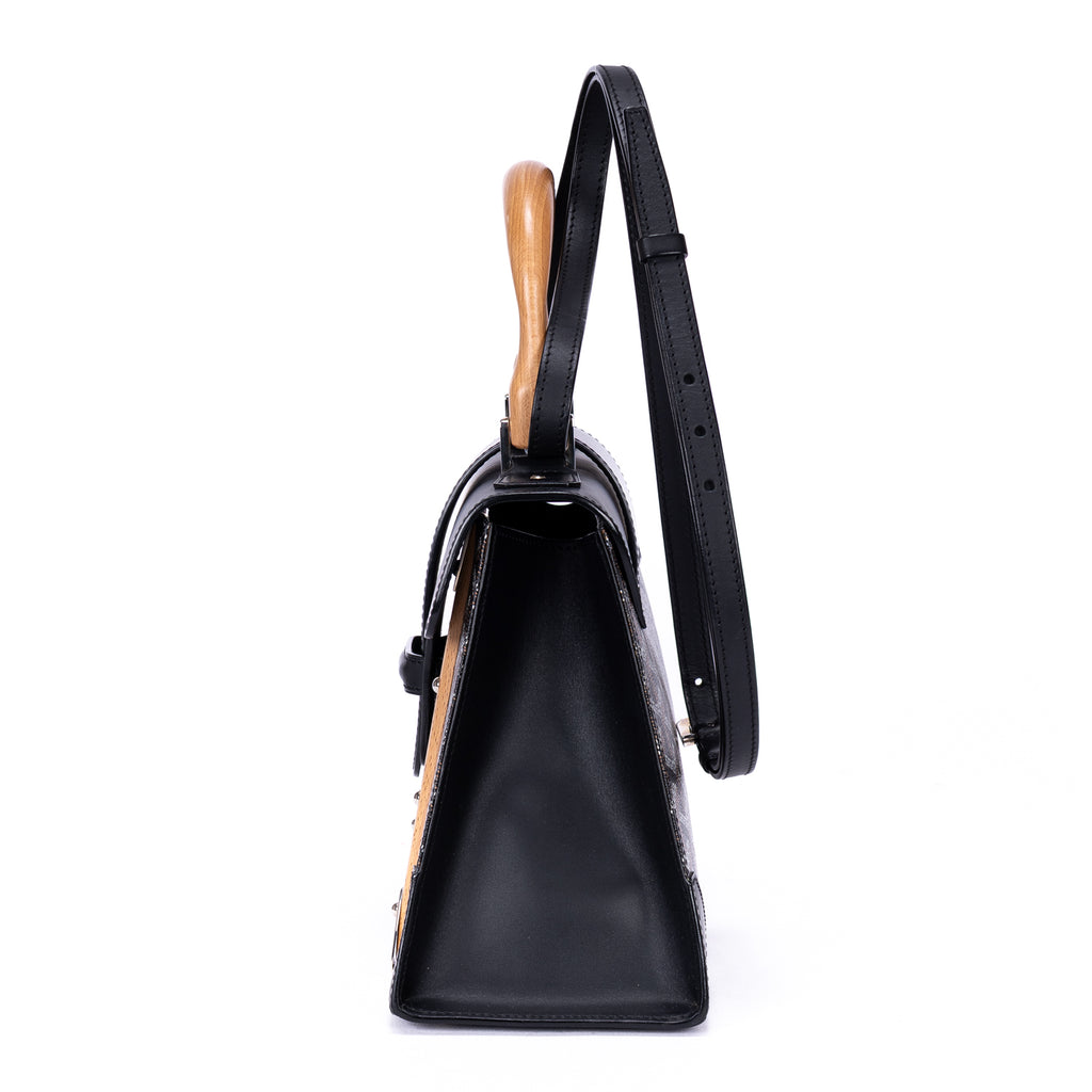 Bolso de mano Saigón MM Lona Goyardine Negra
